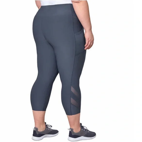 Mondetta Ladies' Mesh Capri, Purple - Picture 5 of 6